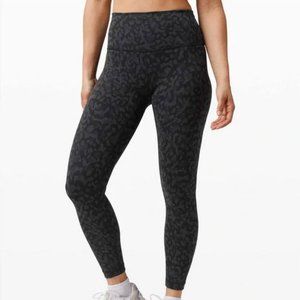 Lululemon Wunder Train High-Rise Tight 25" - Formation Camo Deep Coal - Sz 4